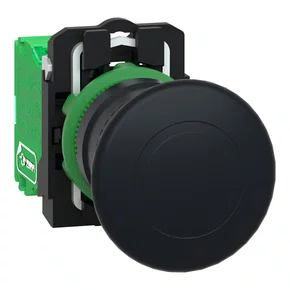 ZB5RTC2 - BOTÃO Ø22MM PLÁSTICO TRANSMISSOR SEM FIO E SEM BATERIA COGUMELO Ø40MM PRETO