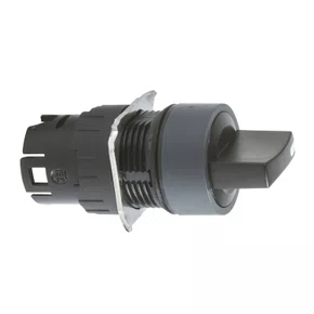 ZB6AD22 - CABEÇOTE PARA CHAVE SELETORA Ø16MM PLÁSTICO REDONDO 2 POSIÇÕES FIXAS
