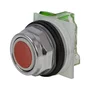 9001KR1RH5 - BOTÃO Ø30MM METÁLICO RETORNO POR MOLA VERMELHO NA
