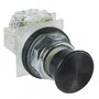 9001KR24BH13 - BOTÃO Ø30MM METÁLICO COGUMELO Ø35MM PRETO NA NF