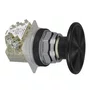 9001KR25BH13 - BOTÃO Ø30MM METÁLICO COGUMELO Ø57MM PRETO NA NF
