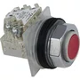 9001KR3RH13 - BOTÃO Ø30MM METÁLICO SALIENTE VERMELHO NA NF