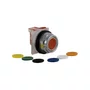 9001KR1UH6 - BOTAO 30MM METALICO A IMPULSAO 1NF MULTICORES