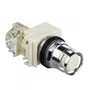 9001K3L35LWWH13 - BOTÃO LUMINOSO Ø30MM METÁLICO GUARDA ALTA RETORNO POR MOLA LED ALTO BRILHO BRANCO NA 24VCA/CC