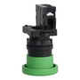 XA2EC31 - BOTÃO Ø22MM PLÁSTICO RETORNO POR MOLA COGUMELO Ø40 VERDE NA