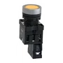 XA2EW35B1 - BOTÃO LUMINOSO Ø22MM PLÁSTICO RETORNO POR MOLA ÂMBAR NA 24VCA CC