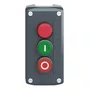 XALD363M - BOTOEIRA DE COMANDO Ø22MM CINZA 2 BOTÕES VERDE "I" NA VERMELHO "O" NF  1 SINALIZADOR VERMELHO 230VCA