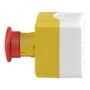 XALK178G - BOTOEIRA DE COMANDO Ø22MM PLÁSTICA AMARELA BOTÃO DE EMERGÊNCIA VERMELHO GIRAR PARA DESTRAVAR 2NA NF