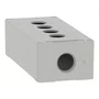 XAPD3204 - BOTOEIRA METÁLICA VAZIA Ø22MM CINZA 4 FUROS 80X175X515MM