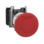 XB4BS8442 -BOTÃO Ø22MM METÁLICO EMERGÊNCIA GIRAR PARA DESTRAVAR COGUMELO Ø40MM VERMELHO NF