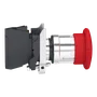 XB4BS8446 - PARADA EMERGÊNCIA DESLIGADA HARMONY XB4 METAL COGUMELO VERMELHO 40MM 22MM GATILHO TRAVA GIRAR PARA LIBERAR 1NF COM MONITORAMENTO