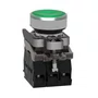 XB4BW33G5 - BOTÃO LUMINOSO Ø22MM METÁLICO RETORNO POR MOLA VERDE NA NF 110VCA