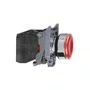 XB4BW3465 - BOTÃO LUMINOSO Ø22MM METÁLICO RETORNO POR MOLA VERMELHO NA NF LÂMPADA ≤250V