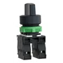 XB5AD33 - COMUTADOR 22MM PLASTICO COM MANOPLA CURTA 3POSICOES FIXAS 2NA