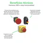 XB5AS9442 - BOTÃO Ø22MM PLÁSTICO EMERGÊNCIA CHAVE PARA DESTRAVAR COGUMELO Ø40MM VERMELHO NF