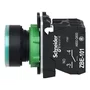 XB5AW3365 - BOTÃO LUMINOSO Ø22MM PLÁSTICO RETORNO POR MOLA VERDE NA NF LÂMPADA ≤250V