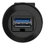 XB5PUSB3 - PORTA USB PLÁSTICA PARA MONTAGEM EM FURO Ø22MM