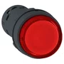 XB7NW34B2 - BOTÃO LUMINOSO Ø22MM PLÁSTICO RETORNO POR MOLA VERMELHO NF 24VCA/CC