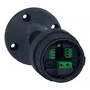 XVUZ02 - BASE DE FIXAÇÃO Ø60 PRETA HASTE DE 100MM
