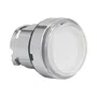 ZB4BA18 - CABEÇOTE PARA BOTÃO LUMINOSO Ø22MM METÁLICO FACEADO RETORNO POR MOLA BRANCO