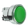 ZB4BA38 - CABEÇOTE PARA BOTÃO LUMINOSO Ø22MM METÁLICO FACEADO RETORNO POR MOLA VERDE