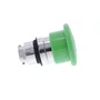 ZB4BC3 - CABEÇOTE PARA BOTÃO Ø22MM METÁLICO RETORNO POR MOLA COGUMELO Ø40MM VERDE