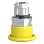 ZB4BC5 - CABEÇOTE PARA BOTÃO Ø22MM METÁLICO RETORNO POR MOLA COGUMELO Ø40MM AMARELO