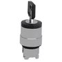 ZB4BG3 - CABEÇOTE PARA CHAVE SELETORA Ø22MM METÁLICO 3 POSIÇÕES FIXAS COM CHAVE