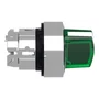 ZB4BK1233 - CABEÇOTE PARA CHAVE SELETORA LUMINOSA Ø22MM METÁLICO 2 POSIÇÕES FIXAS VERDE
