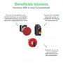 ZB4BS944 - CABEÇOTE PARA BOTÃO DE EMERGÊNCIA Ø22MM METÁLICO CHAVE PARA DESTRAVAR COGUMELO Ø40MM VERMELHO