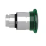ZB4BW433 - CABEÇOTE PARA BOTÃO LUMINOSO MODULAR Ø22MM METÁLICO COGUMELO Ø40MM PARA LED INTEGRAL VERDE
