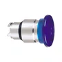 ZB4BW463 - CABEÇOTE PARA BOTÃO LUMINOSO MODULAR Ø22MM METÁLICO COGUMELO Ø40MM PARA LED INTEGRAL AZUL