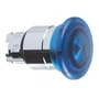 ZB4BW463 - CABEÇOTE PARA BOTÃO LUMINOSO MODULAR Ø22MM METÁLICO COGUMELO Ø40MM PARA LED INTEGRAL AZUL