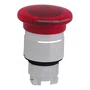 ZB4BW643 - CABEÇOTE PARA BOTÃO DE EMERGÊNCIA LUMINOSO Ø22MM METÁLICO COGUMELO Ø40MM PUXAR PARA DESTRAVAR PARA LED INTEGRAL VERMELHO