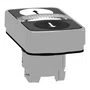 ZB4BW7A1724 - CABEÇOTE PARA BOTÃO DUPLO LUMINOSO Ø22MM METÁLICO RETORNO POR MOLA BRANCO "↑" PRETO "↓" SINALIZADOR CENTRAL BRANCO