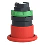 ZB5AC4 - CABEÇOTE PARA BOTÃO Ø22MM PLÁSTICO RETORNO POR MOLA COGUMELO Ø40MM VERMELHO