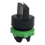 ZB5AD5 - CABEÇOTE PARA CHAVE SELETORA Ø22MM PLÁSTICO 3 POSIÇÕES RETORNO POR MOLA MANOPLA CURTA PRETO