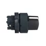 ZB5AD7 - CABEÇOTE PARA CHAVE SELETORA Ø22MM PLÁSTICO 3 POSIÇÕES RETORNO POR MOLA MANOPLA CURTA PRETO