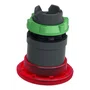 ZB5AW743 - CABEÇOTE PARA BOTÃO DE EMERGÊNCIA LUMINOSO Ø22MM PLÁSTICO GIRAR PARA DESTRAVAR COGUMELO Ø40MM VERMELHO