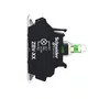 ZBVB15 - BLOCO DE CONTATO LUMINOSO LED BRANCO CONECTOR POR MOLA 24VCA CC