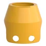 ZBZ1605 - PROTEÇÃO COM CADEADO PARA BOTÃO TIPO COGUMELO Ø40MM METAL AMARELO
