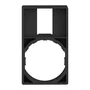 ZBZ35 - PORTA LEGENDA 30X50MM PLÁSTICA SEM ETIQUETA 18X27MM PARA MONTAGEM EMBUTIDA